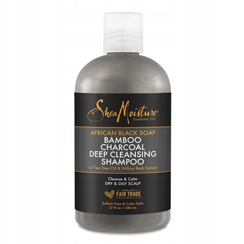 Shea Moisture African Black Soap Bamboo Charcoal Deep Cleansing Shampoo