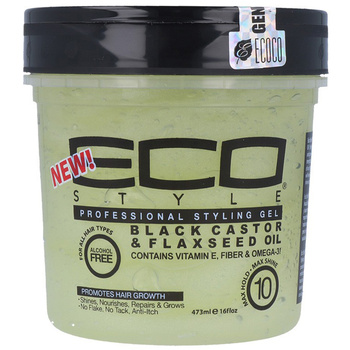 Ecoco Eco Style Professional Styling Gel Black Castor & Flaxseed Oil