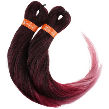 X-Pression Ultra Braid Pre-Stretched OM/Plum Blossom