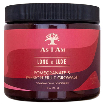 As I Am Long and Luxe Pomegranate & Passion Fruit GroWash Cleansing Creme Conditioner