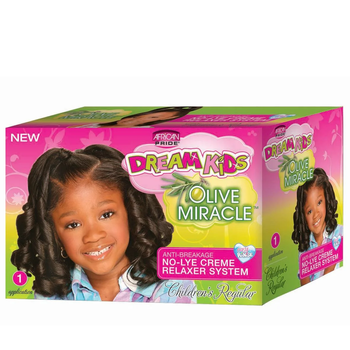 African Pride Dream Kids Olive Oil No-Lye Creme Relaxer System