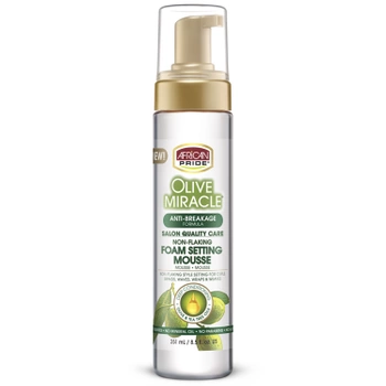 African Pride Olive Miracle Foam Setting Mousse