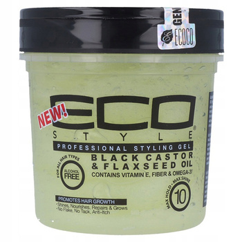 Ecoco Eco Style Professional Styling Gel Black Castor & Flaxseed Oil