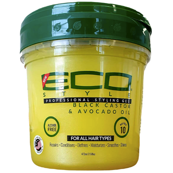 Ecoco Eco Style Professional Styling Gel Black Castor & Avocado Oil